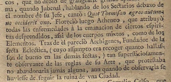 Recorte de Feijoo: sectas médicas (C005)