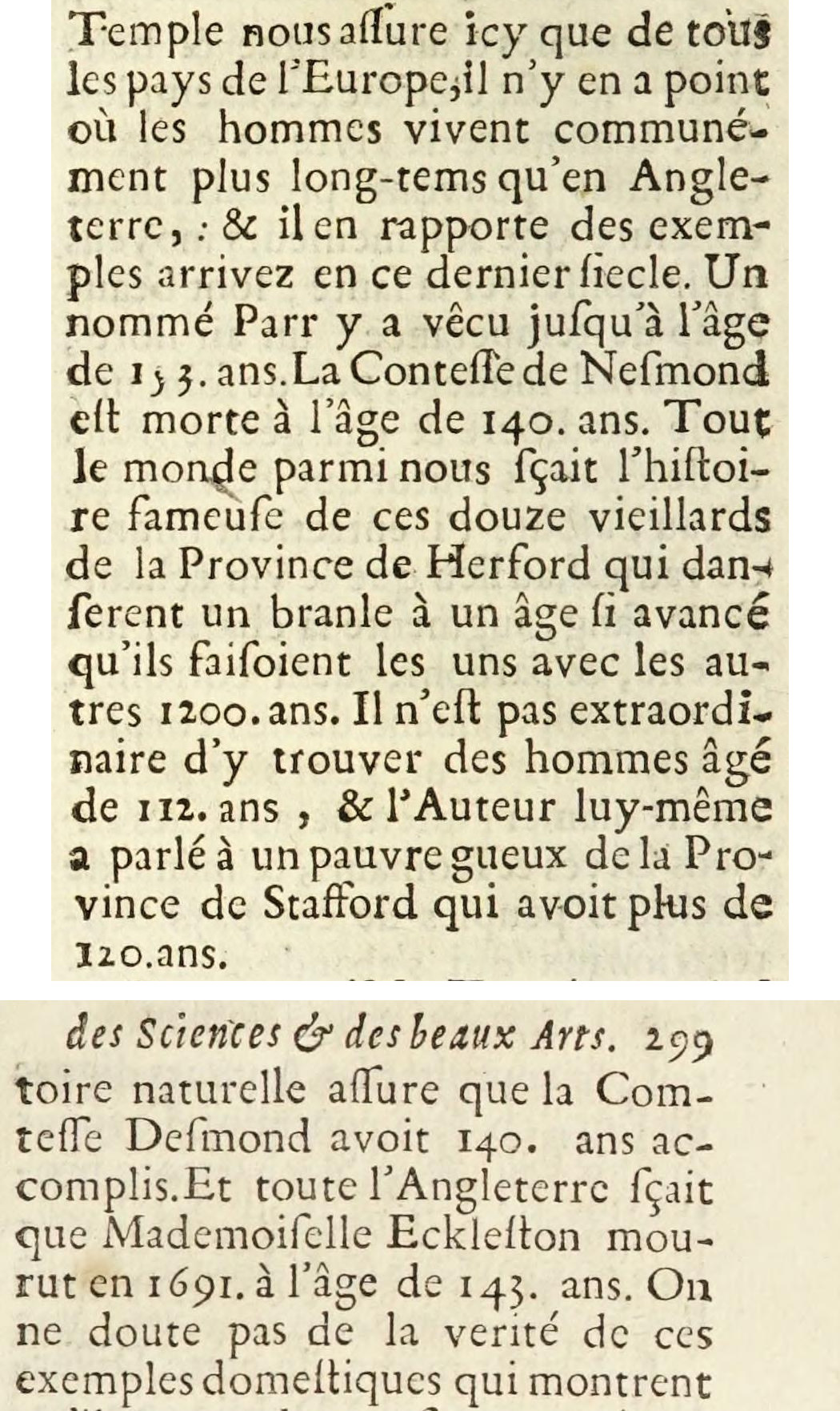 Recorte de Trévoux: longevidad (C010)