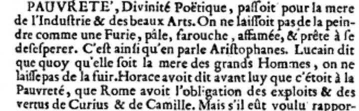 Recorte de Moréri: la Pobreza (O474)