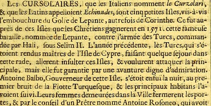 Recorte de Moréri: las mujeres de Curzolari (O481)